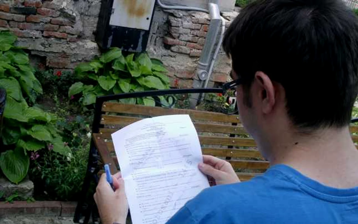 Unii elevi s-au aratat multumiti de subiectul primit FOTO Adevarul