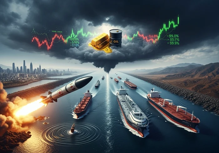 Strâmtoarea Ormuz este blocată și de SUA și de Iran. FOTO: AI Shutterstock 