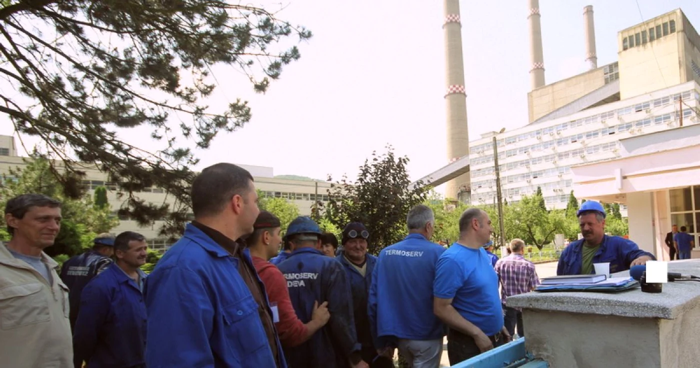 Proteste la Mintia. FOTO: ARHIVĂ.