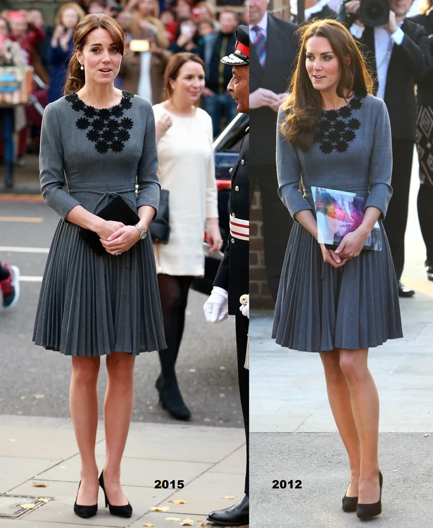 Kate Middleton (33 de ani) a purtat marți (27 octombrie) aceeași rochie pe care a purtat-o și în anul 2012