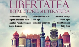 Disidentul anti comunist polonez Adam Michnik și istoricul român Adrian Cioroianu, în deschiderea FILTM 2019 jpeg