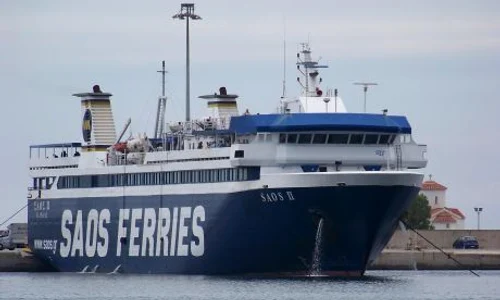 Feribotul Saos care făcea legătura între insula Samothraki și orașul Alexandroupolis din Grecia continentală s a defectat săptămâna trecută jpeg