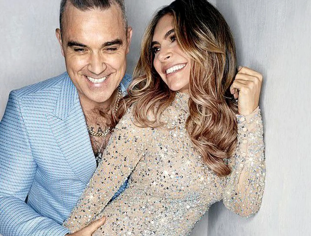 
    Robbie Williams și soția  