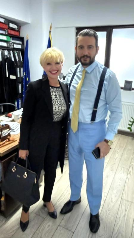 Marina Almășan s-a întâlnit cu avocatul Adrian Cuculis Foto: Facebook 
