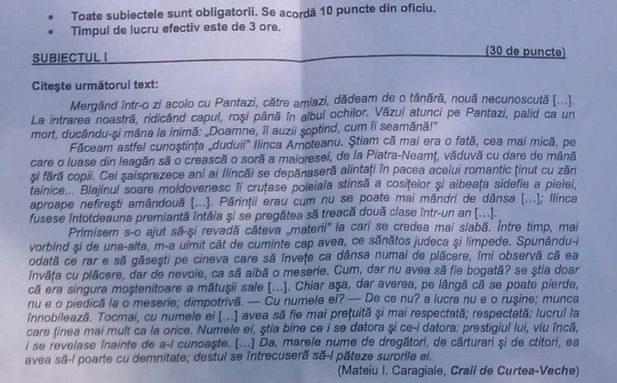 Subiecte BAC