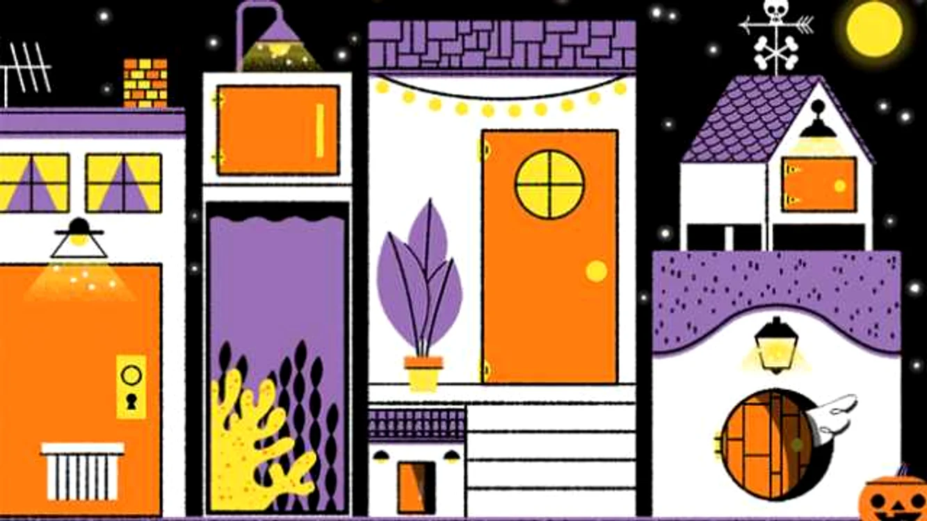 Google doodle Haloween