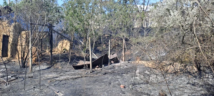 Incendiul de Chilia Veche a fost lichidat, dar misiunile pompierilor au continuat. FOTO Facebook DSU