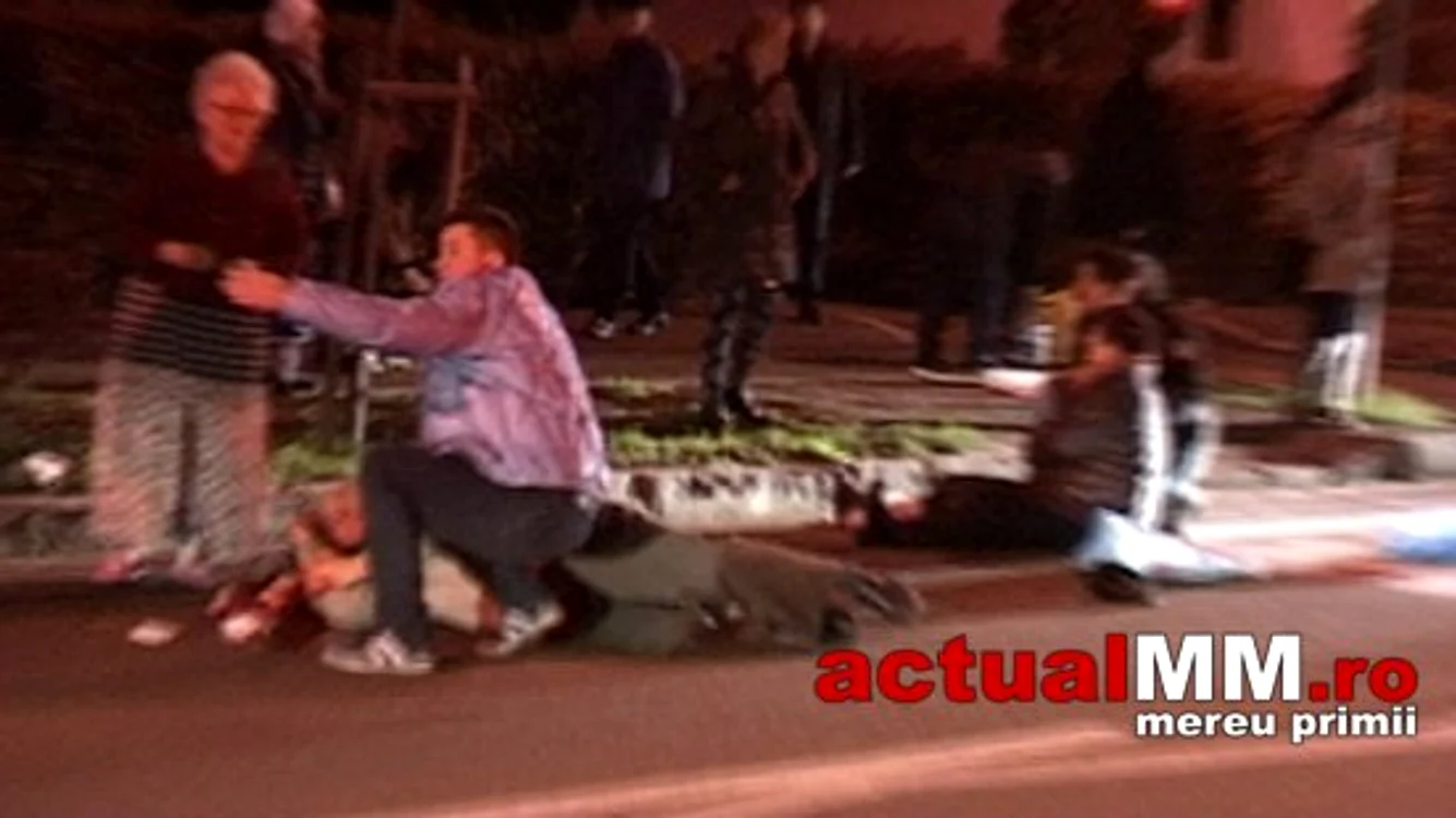 Consilierul local a lovit două persoane pe trecerea de pietoniFOTO: actualmm.ro