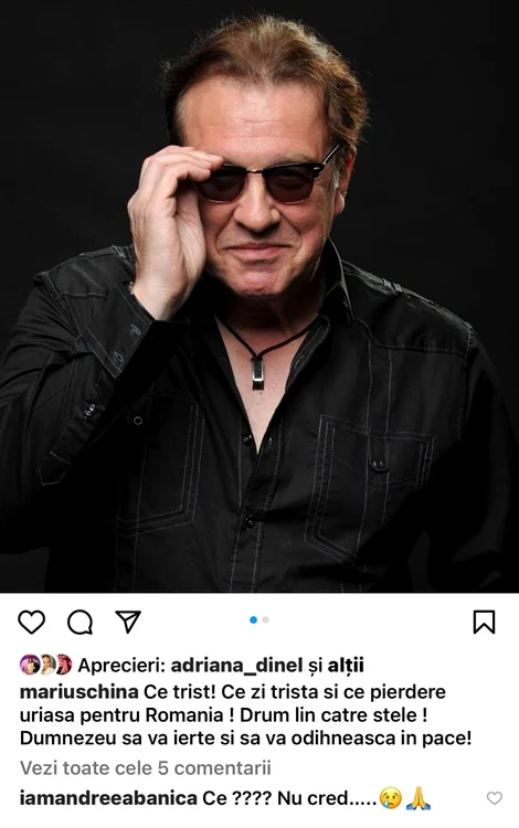 Reacțiile Andreei Bănică și ale lui Marius China / foto: Instagram
