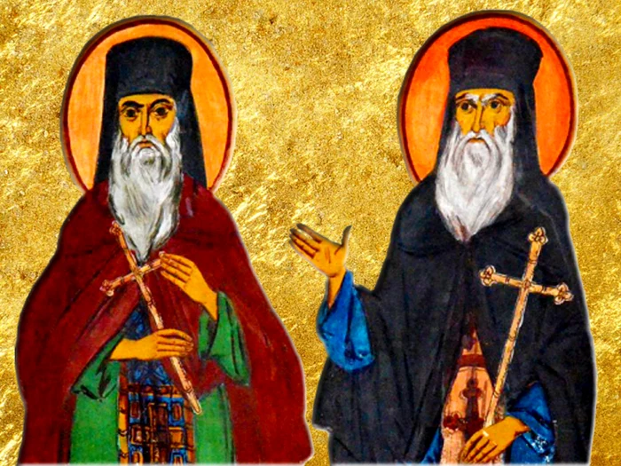 Sfinții Cuvioși Rafail și Partenie de la Agapia Veche (foto: doxologia.ro)