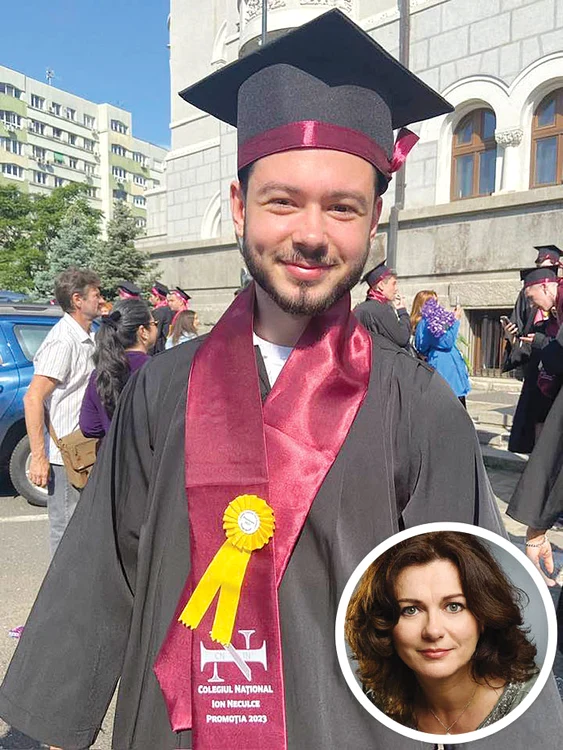 Fiul actriței  Simona  Mihăescu  a terminat  „Neculce”