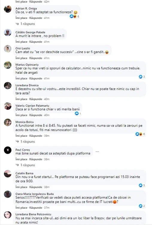Pagina de Facebook a platformei rovaccinare.roSursa foto: Facebook