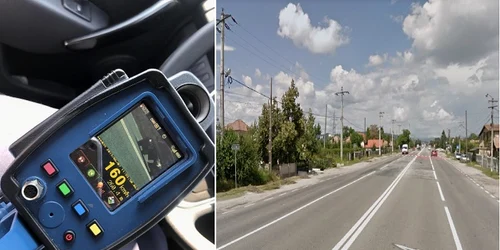 Şofer prins la volan pe DN 64 la intrare în Râmnicu Vâlcea cu 160 km/h pe o porţiune în care limita este de 70 km/h Foto Adevărul