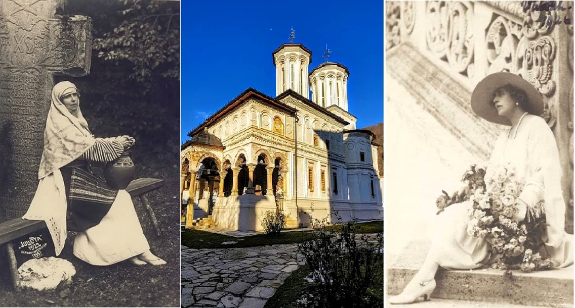 Regina Maria şi Mănăstirea Horezu - locul unde a dorit prima dată să fie înmormântată Foto colaj