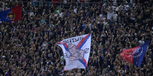 Meci fotbal FCSB Dunajska Streda tribuna suporteri Arena Nationala din Bucuresti  11 august 2022 FOTO Mediafax / Alexandru Dobre
