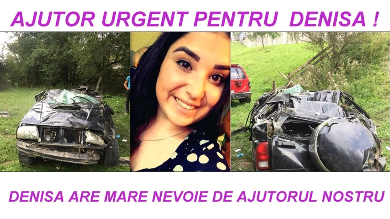 Tânăra a fost rănită grav în accident