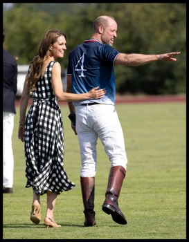 Prințul William și Kate Middleton la meciul de polo de vineri