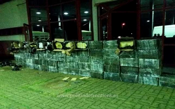 Ţigările au fost confiscate Foto: ITPF Sighetu Marmaţiei