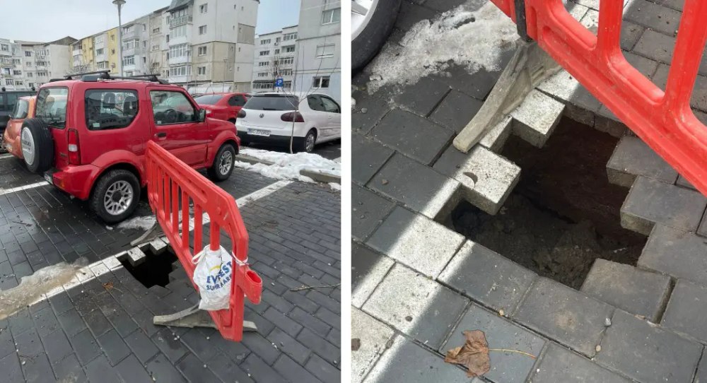 Meșterul Dorel lovește din nou la Bacău. Se surpă cea mai scumpă parcare din oraș, proaspăt construită FOTO