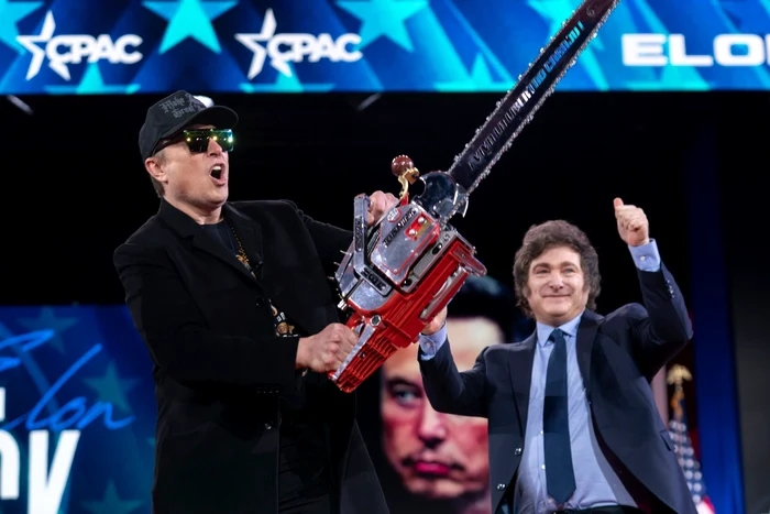 Elon Musk cu drujba în mână