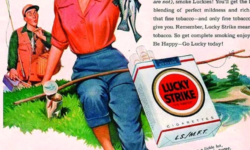 Lucky Strike scoate femeile fumând în stradă jpeg