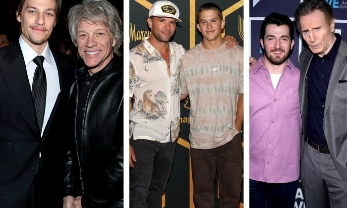 staruri și fiii lor colaj  jpg