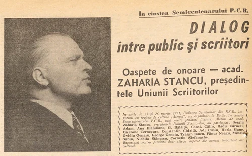 Articol din revista „Ateneu” - martie 1971. Foto: Costache Sturza Library - europeana.eu