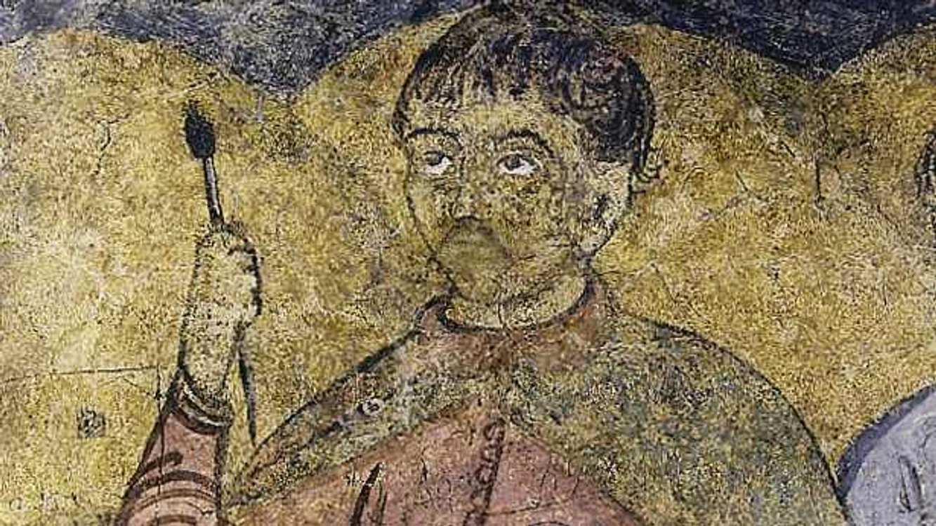 Sfântul Cuvios Pafnutie - Pârvu Zugravul (autoportret)
