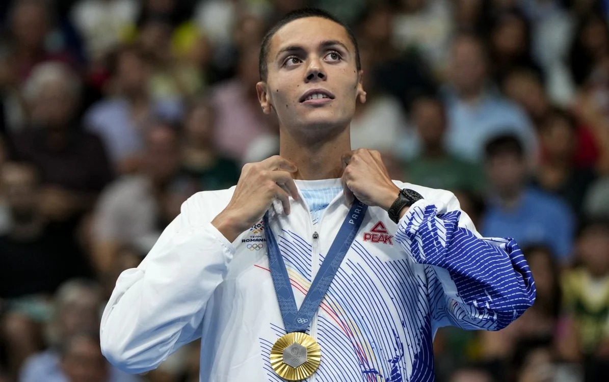 David Popovici, obține prima medalie olimpică, la Masculin, din istoria României. FOTO Arhivă