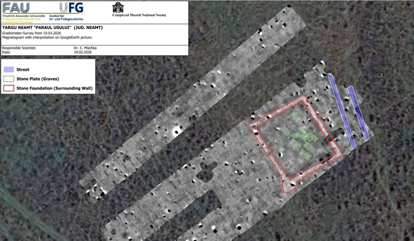 Descoperire arheologică lângă Târgu Neamț (© Facebook / Vasile Diaconu - archaeologist)