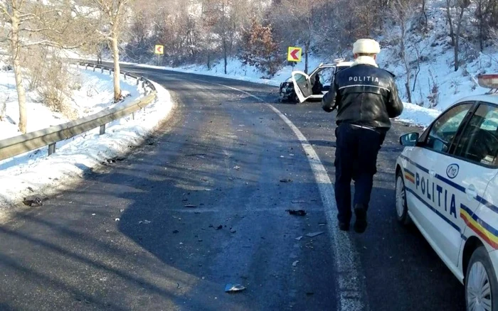 Accident rutier pe DN 74. Sursa: DRDP Tmişoara