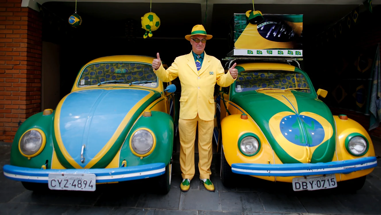 Brazilianul arată ca la carnaval (foto reuters)