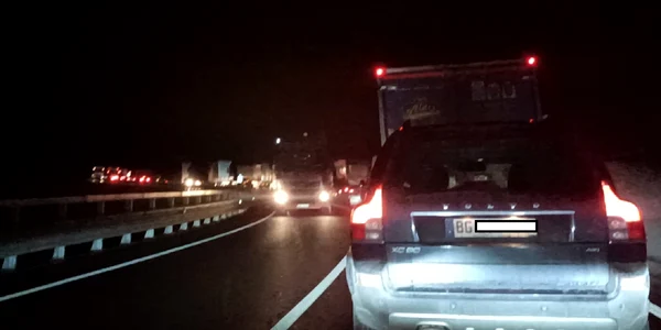 Trafic aglomerat pe Valea Oltului în urma unui accident în preajma Crăciunului Foto Daciana Stoica