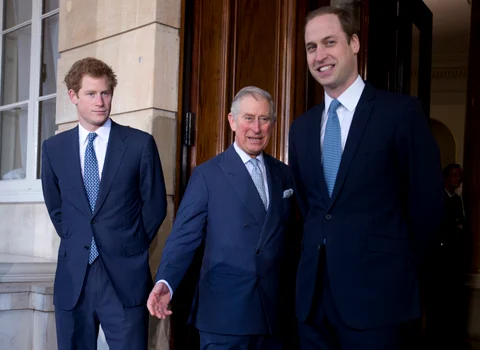 Regele Charles, Prințul William, Prințul Harry 
