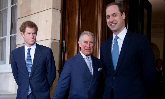 Regele Charles, Prințul William, Prințul Harry  foto   Profimedia jpg
