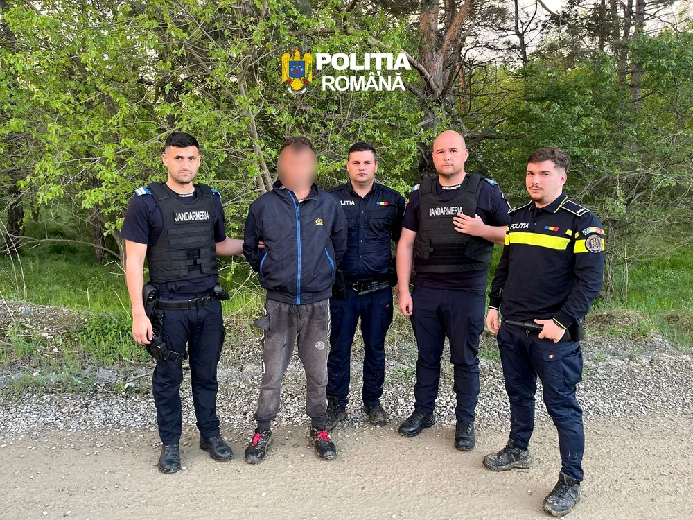 Agresprul a fost reţinut. FOTO: IPJ Vrancea