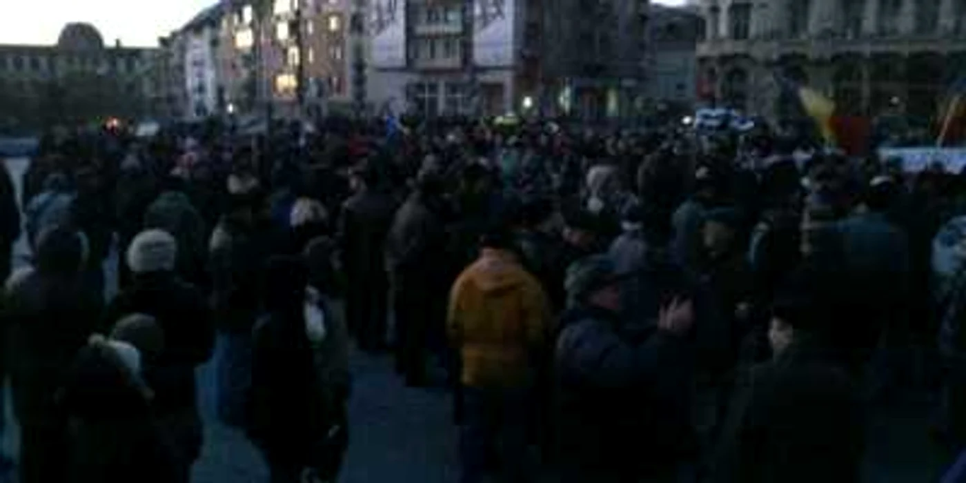 Sindicaliștii vor protesta în Piața Prefecturii. Foto: arhivă