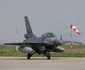 Exercițiu demonstrativ de executare a unei misiuni de Poliție Aeriană cu aeronave F-16 Fighting Falcon ale Forțelor Aeriene Române, la baza Aeriană 86 Borcea, județul Ialomița. FOTO Inquam Photos / Octav Ganea