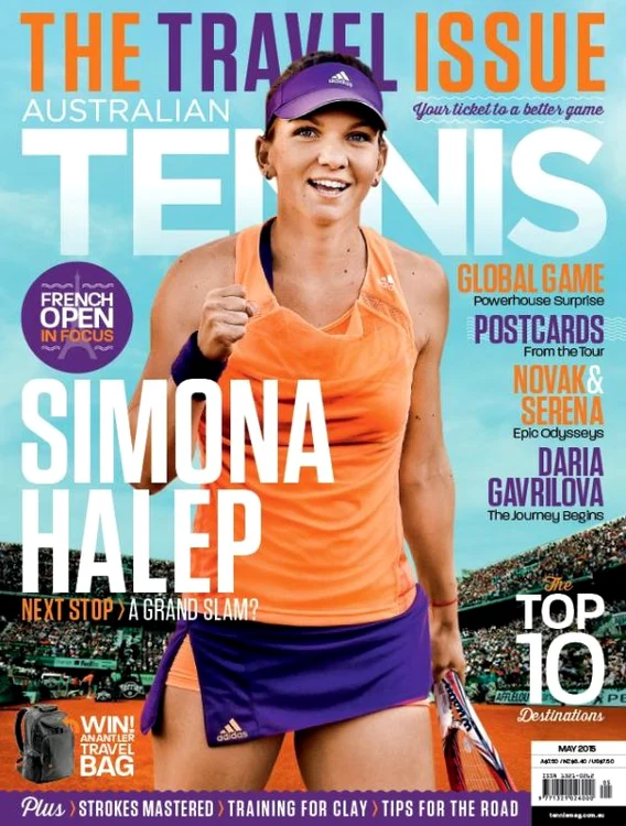 Simona Halep pe coperta Australian Tennis MagazineFOTO: Twitter