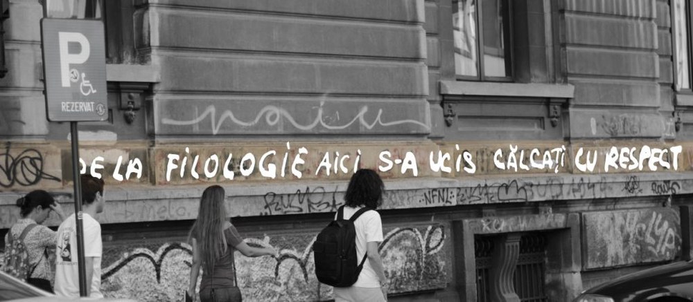Organizațiile revoluționare susțin că mesajele anticomuniste de pe clădirea Universităţii din Bucureşti sunt în pericol