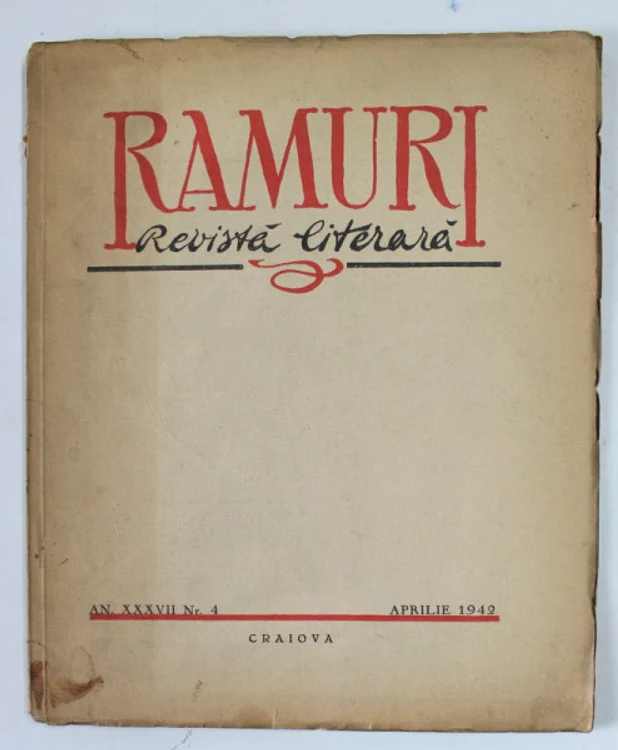 Revista literară Ramuri. FOTO: anticariat-unu.ro