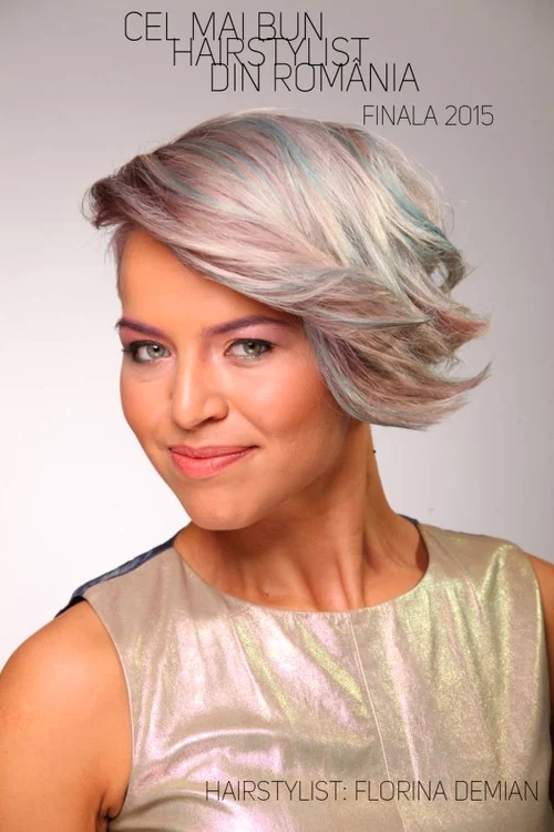 Florina Demian a creat o coafură pixie cut