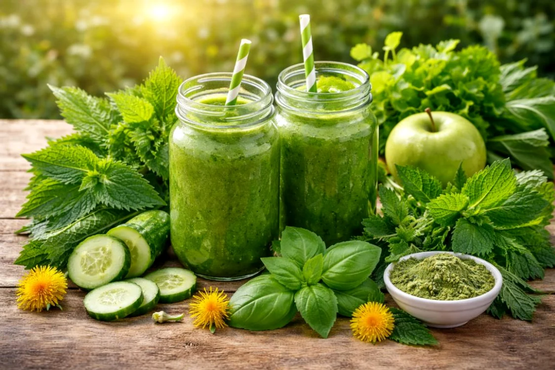 Smoothie-uri cu plante medicinale. 