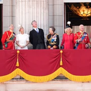 Familia regală britanică la parada Trooping the colour FOTO X / @RoyalFamily