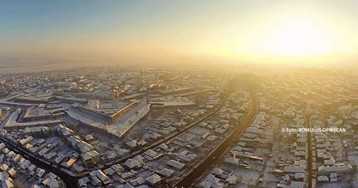 Imagine aeriană a oraşului Alba Iulia/Sursa foto: Romulus Oprişcan