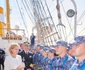 Majestatea Sa Margareta și Principele Radu la Constanța salutând Bricul Mircea la întoarcerea din cursa transatlantică.