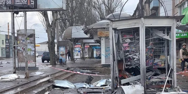 Bombardament rusesc intr o statie din Herson FOTO Twitter @DefenceU jpeg