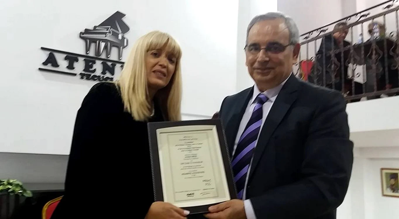 Alina Breje a primit Diploma de onoare pentru serviciile aduse culturii FOTO Arhivă personală