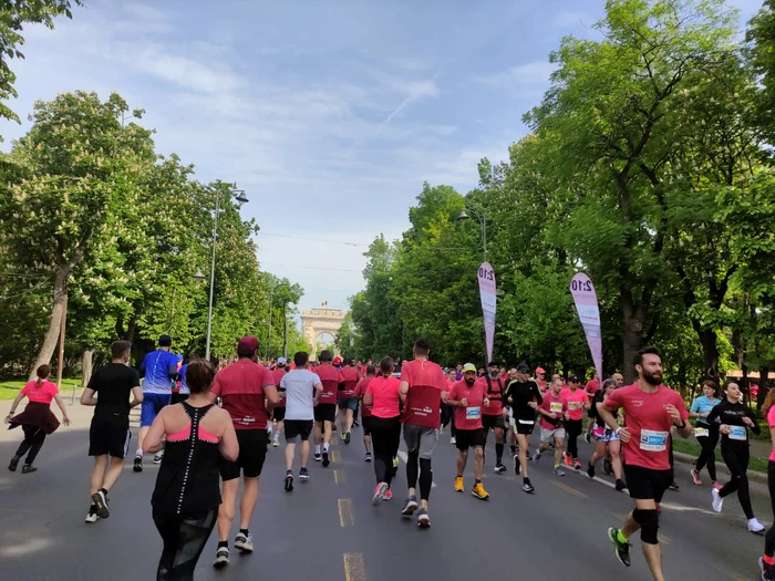 Alergători la Semimaratonul Bucureștiului FOTO Florina Ilicea/ Adevărul