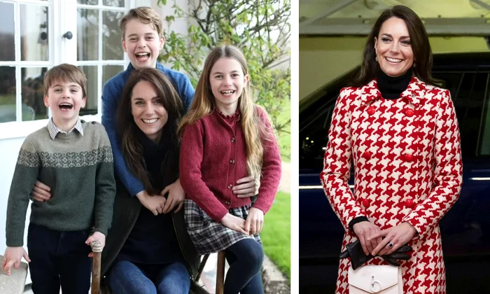 Kate Middleton și copiii prima poză după operație  jpg